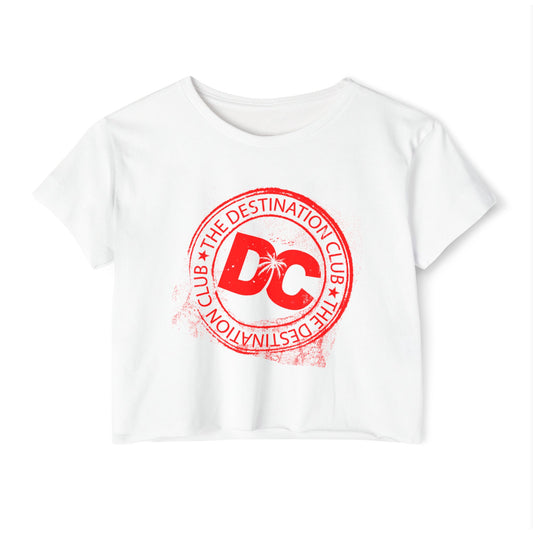 Destination Crop Tops (Red Logo)