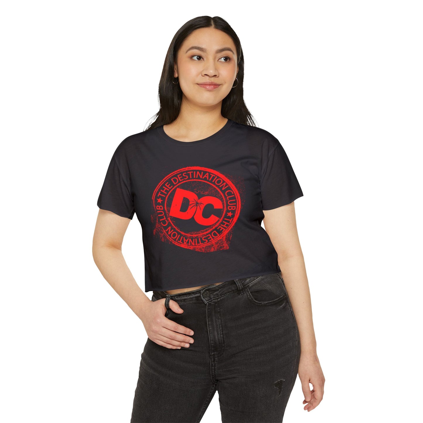 Destination Crop Tops (Red Logo)